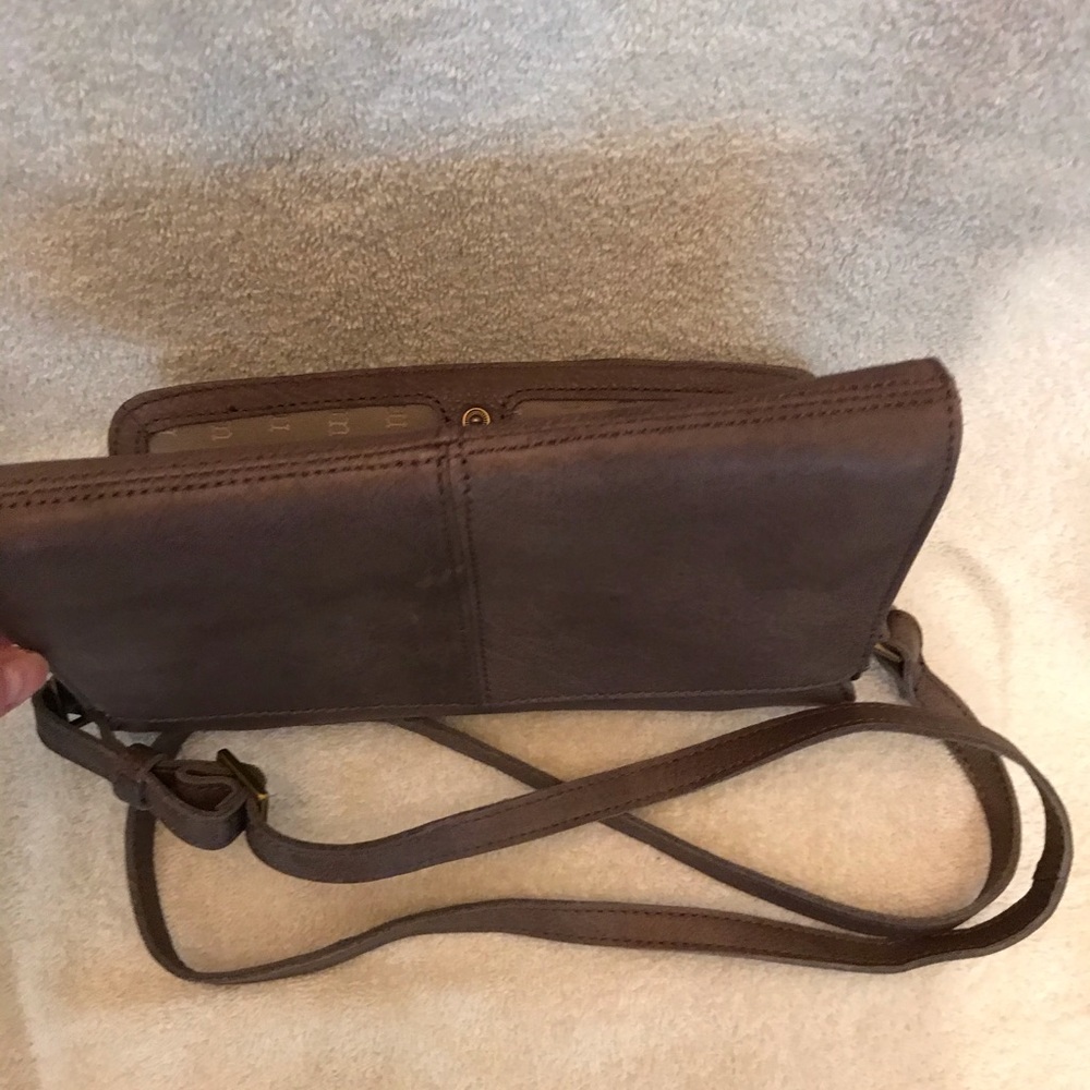 Margot Brown Genuine Leather Crossbody Bag - Picture 11 of 16